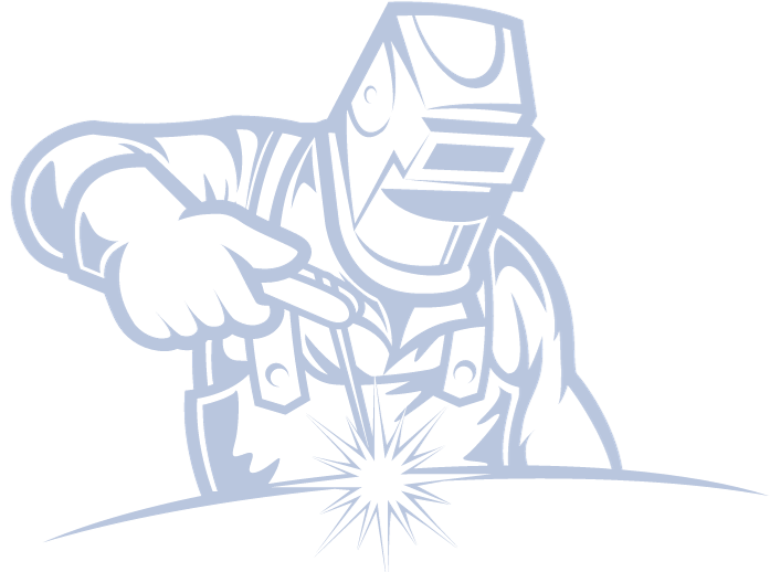 Man Welding Line Art Graphic
